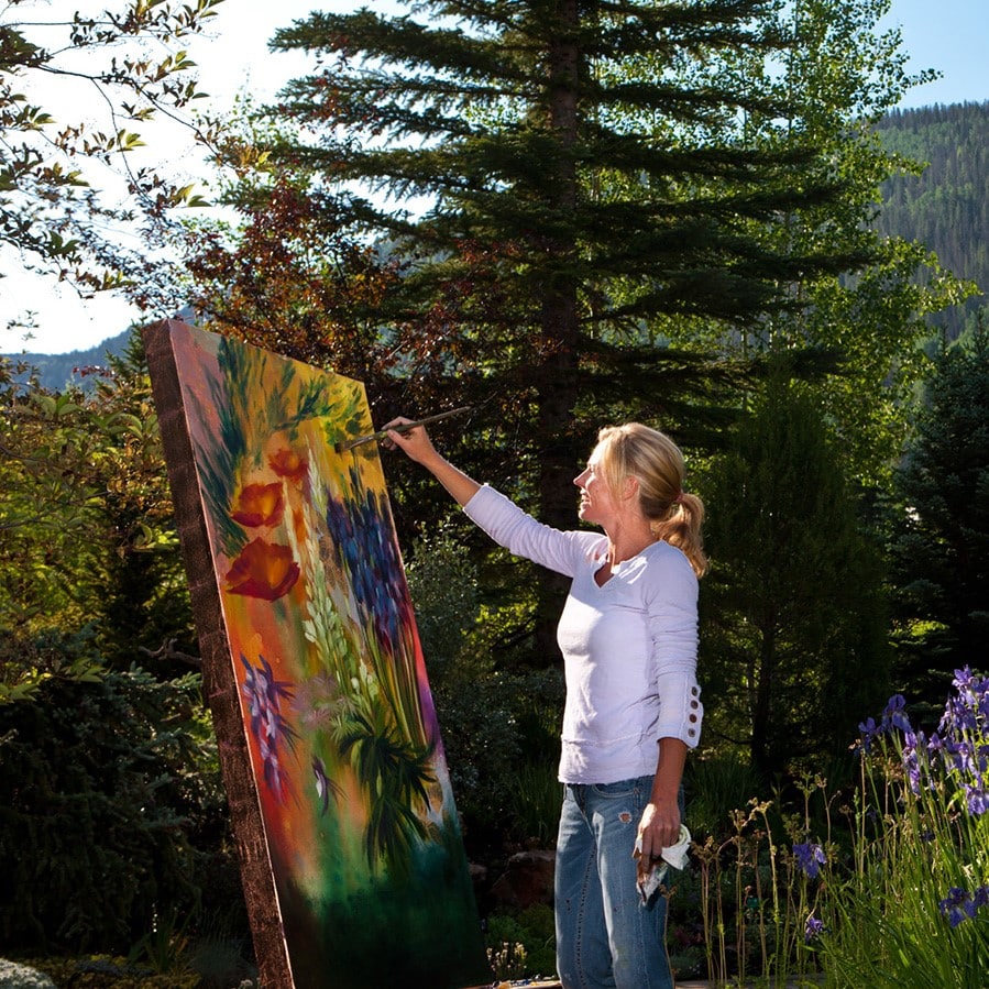 Woman Painting at Vail Arts Festival