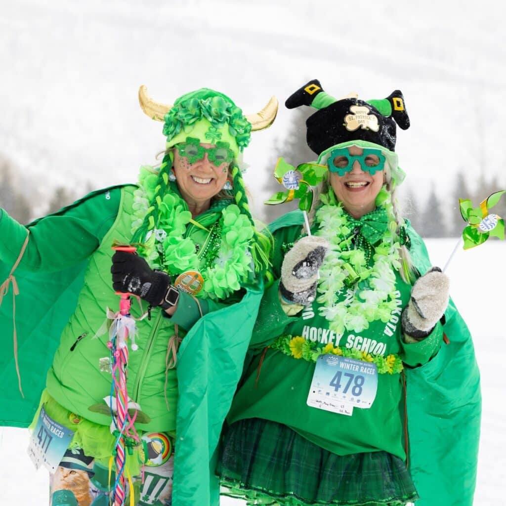 The Shamrock Shuffle Snowshoe Race