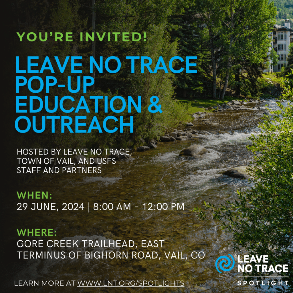 Leave No Trace | Pop-up Education & Outreach