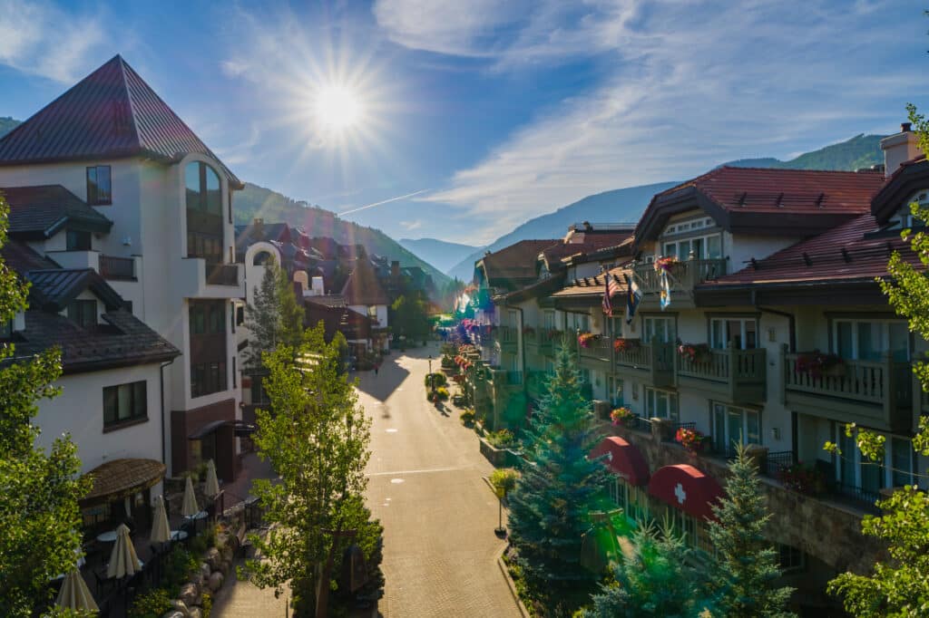 Vail village in the summer