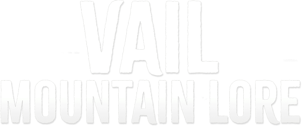 Text Logo Reading "Vail Mountain Lore"