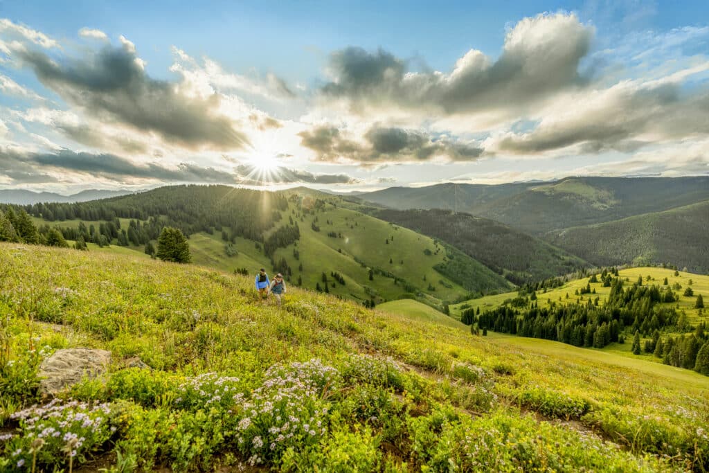 hiking on vail mountain